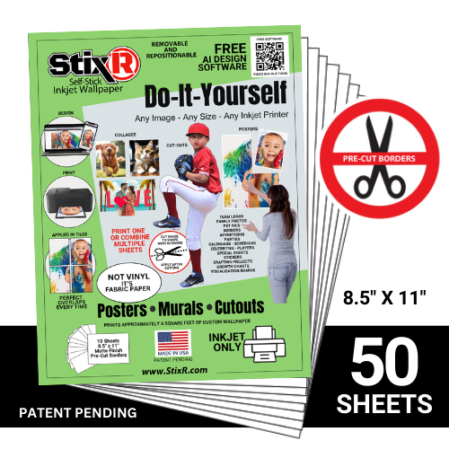 50 PACK StixR SHEETS