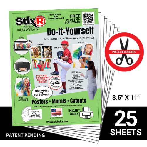 25 PACK StixR SHEETS